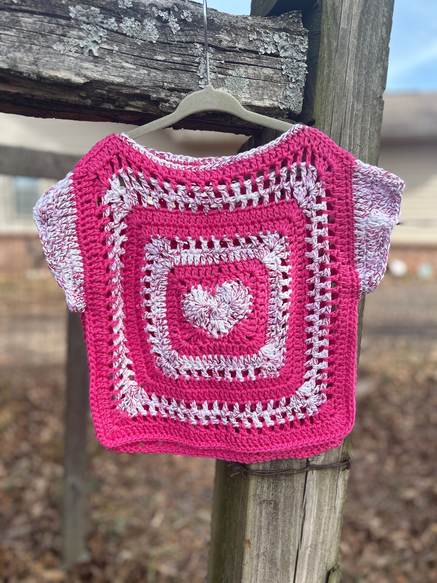 5-6/6-7 Grany Heart High Low Tee